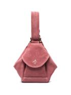 Manu Atelier Pink Fernweh Micro Suede Bag - Pink & Purple