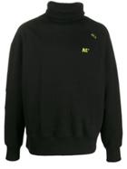 Ader Error Roll-neck Logo Sweatshirt - Black