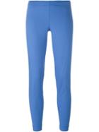 P.a.r.o.s.h. Cuffed Trousers, Women's, Size: Small, Blue, Cotton/spandex/elastane