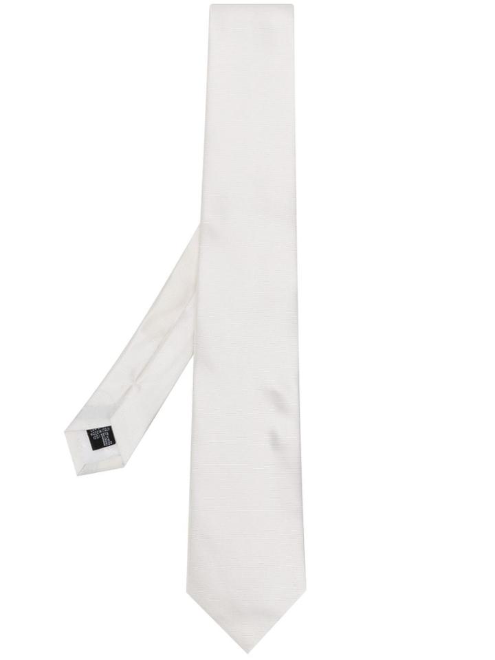 Emporio Armani Classic Tie - White