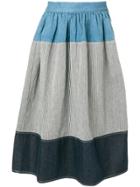 Visvim Full Patterned Skirt - Blue