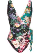 Zimmermann Allia Floral Print Swimsuit - Multicoloured