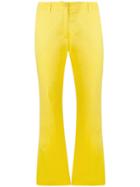 Pt01 Cropped Bootcut Trousers - Yellow