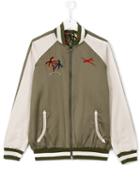 Stella Mccartney Kids Embroidered Bomber Jacket, Boy's, Size: 14 Yrs, Nude/neutrals