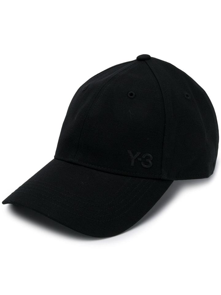 Y-3 Logo Embroidered Cap - Black