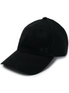 Y-3 Logo Embroidered Cap - Black