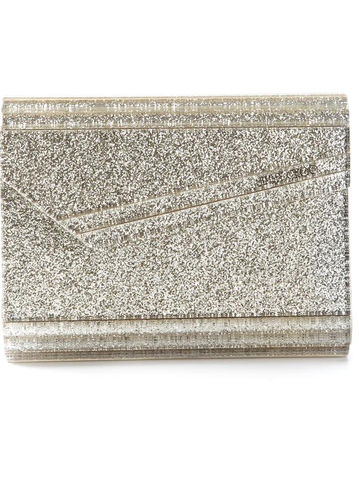 Jimmy Choo 'candy' Clutch, Women's, Grey