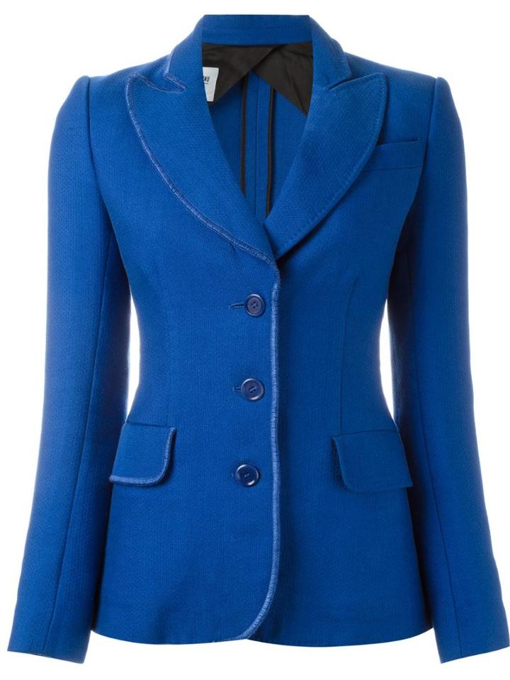 Moschino Pre-owned Fitted Jacket - Blue
