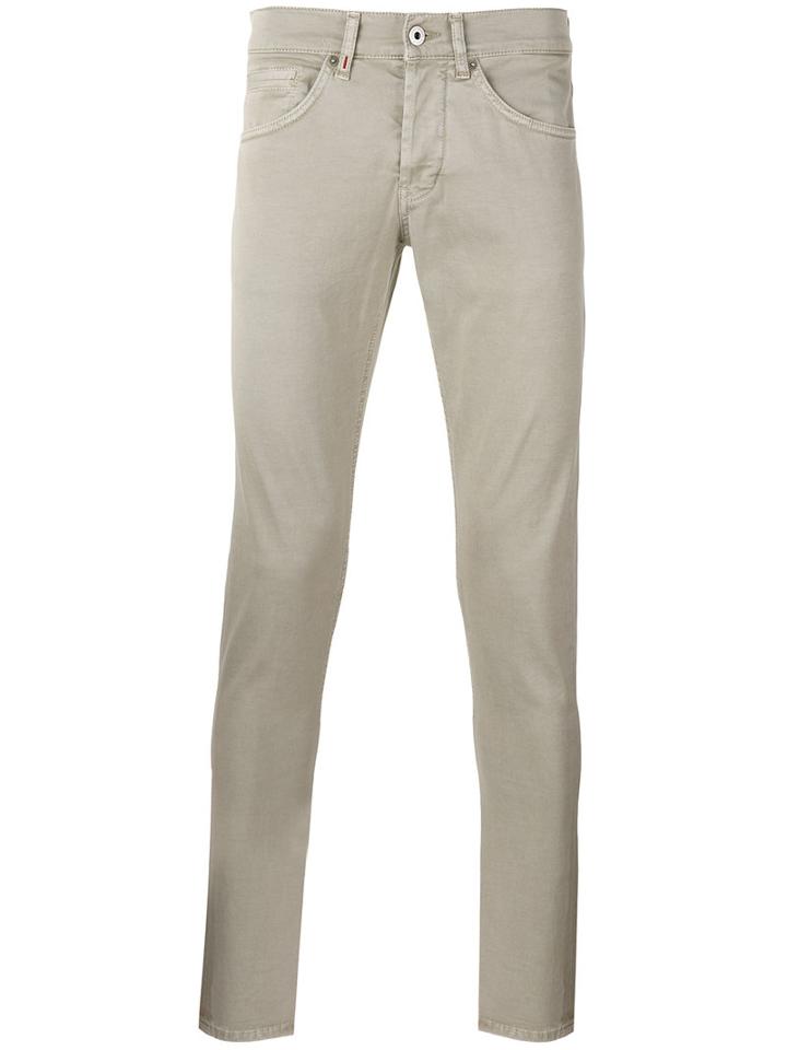 Dondup Skinny Trousers, Men's, Size: 32, Nude/neutrals, Cotton/spandex/elastane