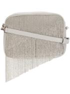 Fabiana Filippi Embellished Curtain Shoulder Bag - Grey