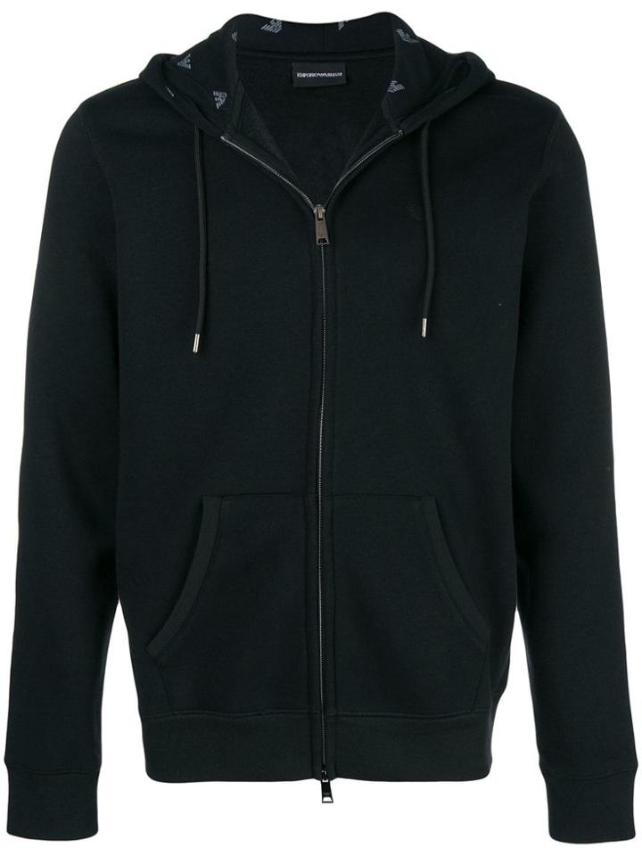 Emporio Armani Basic Hooded Jacket - Black