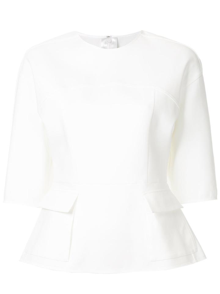 Cyclas 3/4 Sleeve Blouse - White