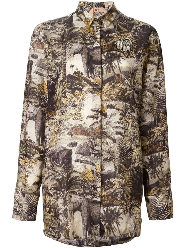 No21 Jungle Print Shirt