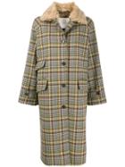 Mackintosh Houndstooth Check Coat - Grey