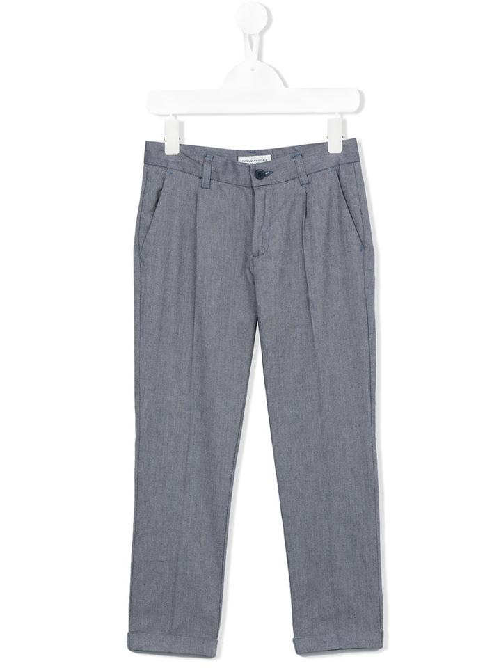 Paolo Pecora Smart Trousers, Boy's, Size: 12 Yrs, Blue