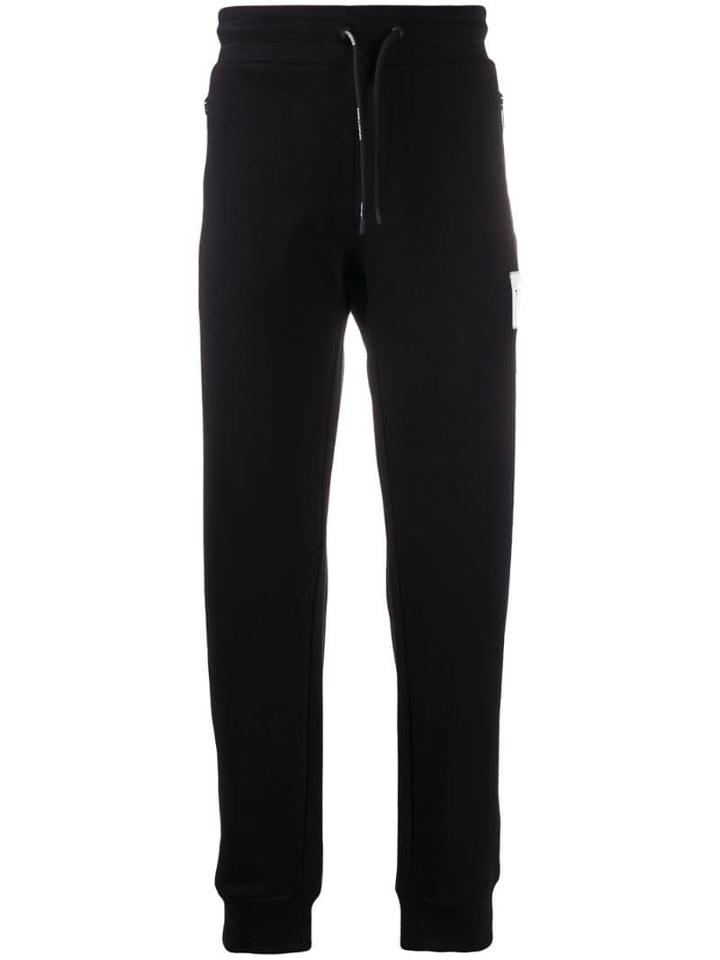Emporio Armani Vector Logo Track Pants - Black
