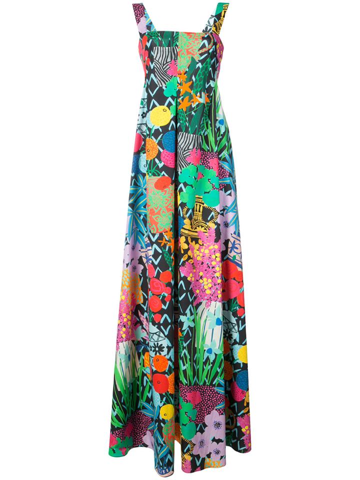 Emanuel Ungaro Printed Gown - Black