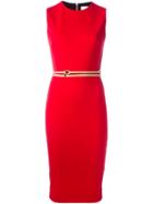 Victoria Beckham Belted Fitted Dress