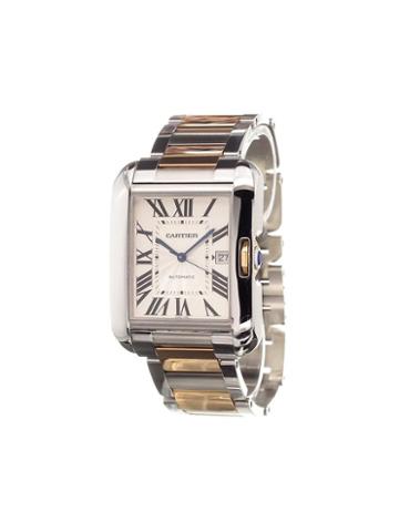 Cartier 'tank Anglaise Gm Rose Gold/steel' Analog Watch, Adult Unisex