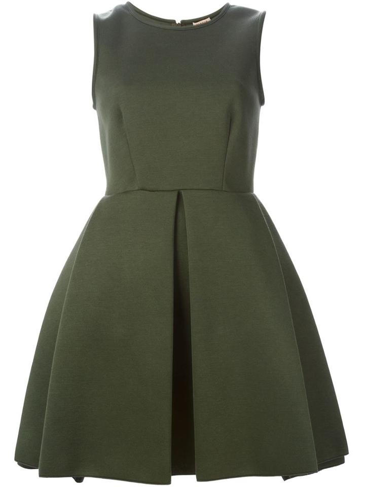 P.a.r.o.s.h. Round Neck Flared Dress