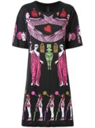 Romance Was Born Fortuny Goddess T-shirt Dress - Black
