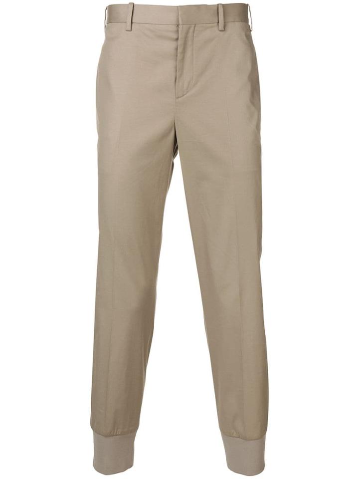Neil Barrett Gathered Ankle Chinos - Neutrals