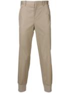 Neil Barrett Gathered Ankle Chinos - Neutrals
