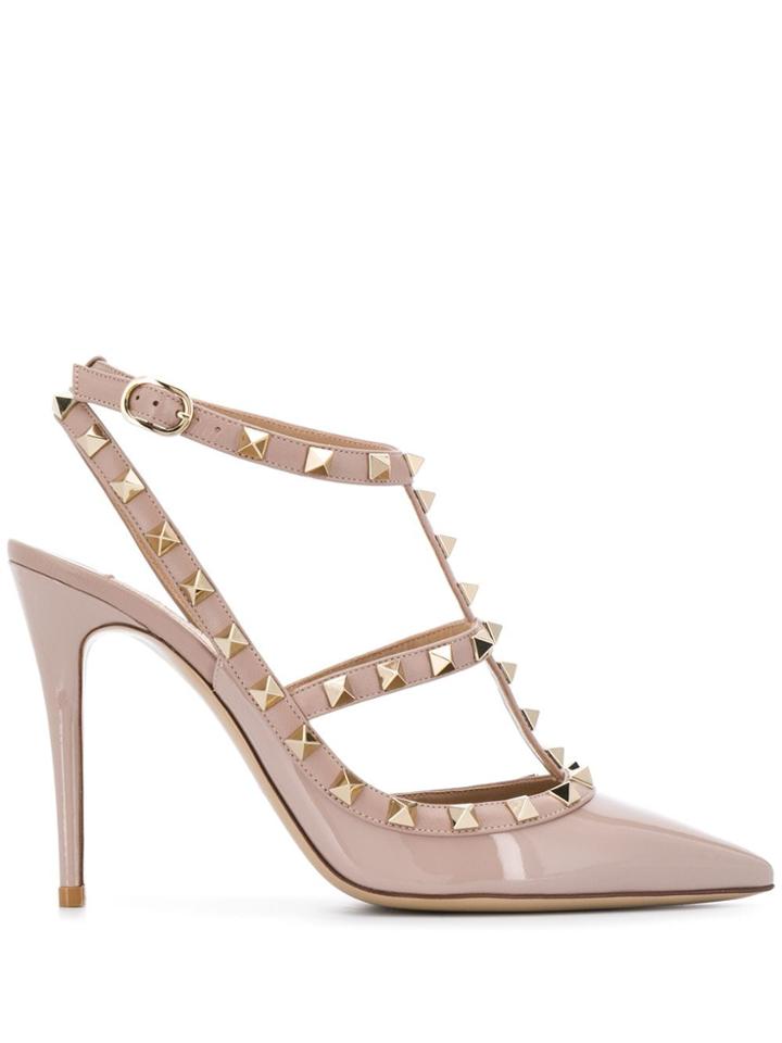 Valentino Valentino Garavani Rockstud Caged 100mm Pumps - Neutrals