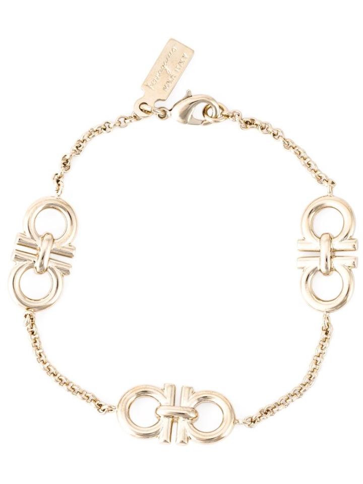 Salvatore Ferragamo Gancini Bracelet, Women's, Metallic