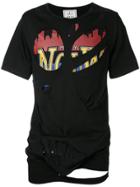 Maison Mihara Yasuhiro Distressed Print T-shirt - Black