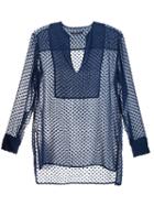 Jenni Kayne V-neck Textured Blouse