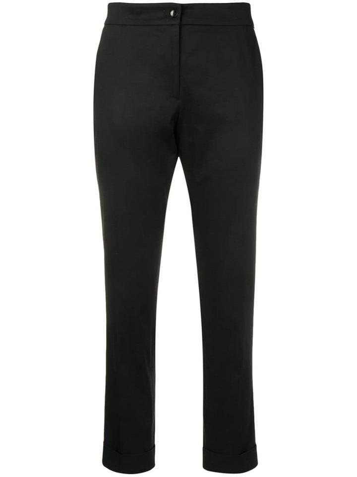 Etro Cropped And Tailored Trousers - Black