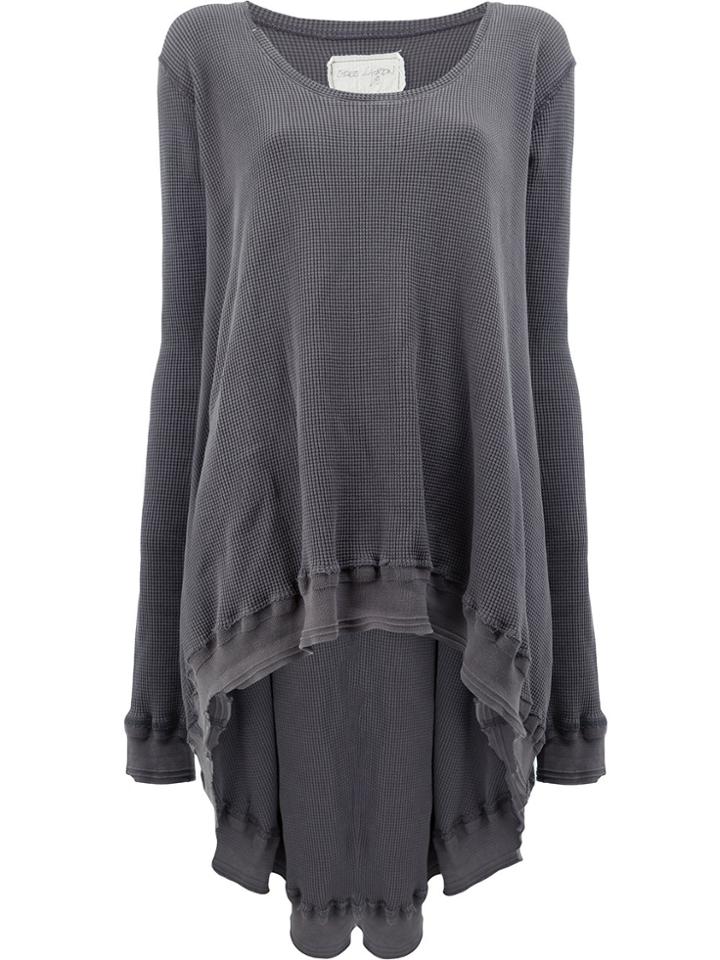 Greg Lauren High-low Sweatshirt - Grey