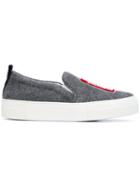 Joshua Sanders Phone Booth Patch Slip-on Sneakers