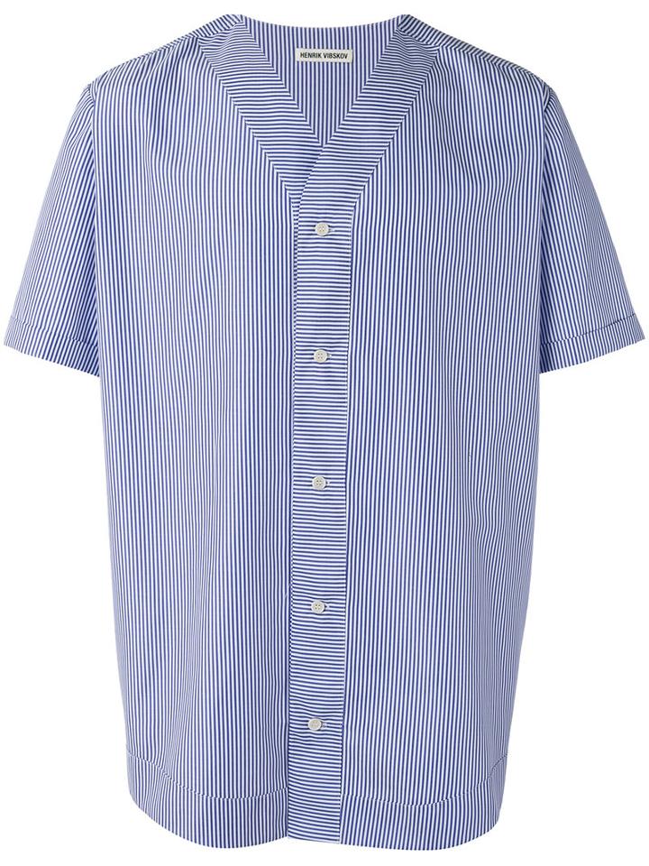 Henrik Vibskov Tutti Shirt, Men's, Size: Xl, Blue, Cotton/polyester