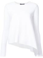 Derek Lam - Long Sleeved Knitted Top - Women - Polyester/viscose - L, White, Polyester/viscose