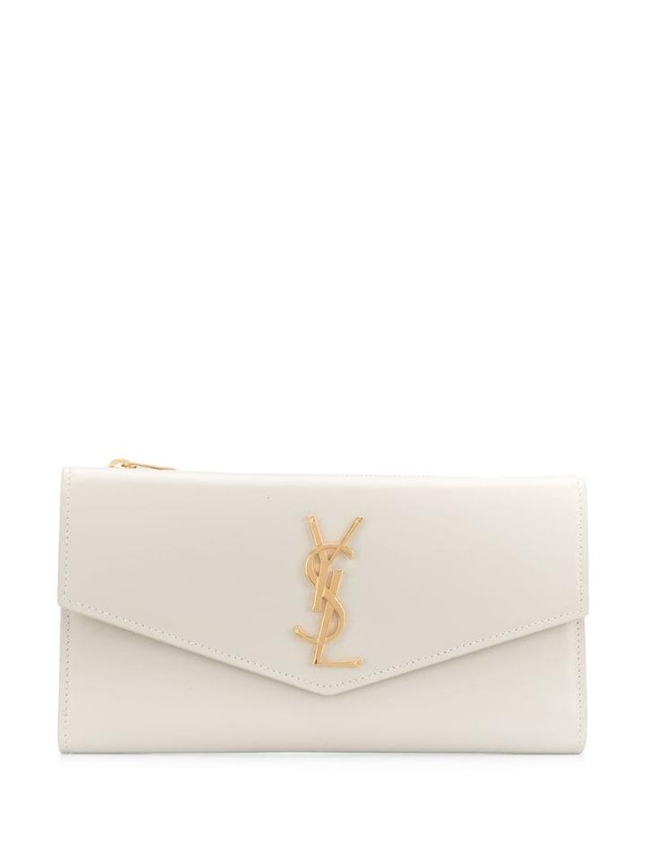 Saint Laurent Large Uptown Wallet - Neutrals