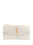 Saint Laurent Large Uptown Wallet - Neutrals