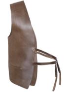 Isabel Benenato Half Waistcoat, Men's, Size: 48, Brown, Calf Leather