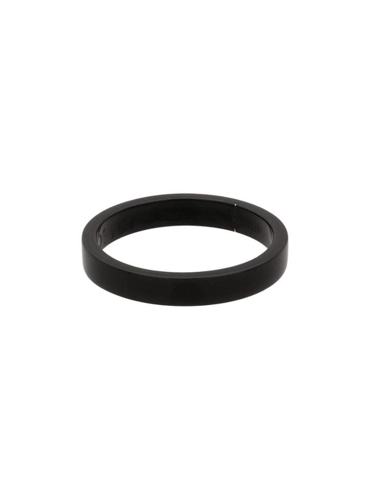 Repossi Black Top 1 Row Metal Ring
