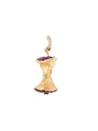 Aurelie Bidermann 'big Apple' Diamond And Ruby Pendant, Women's, Metallic