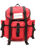 Calvin Klein Jeans Contrast Logo Backpack - Red