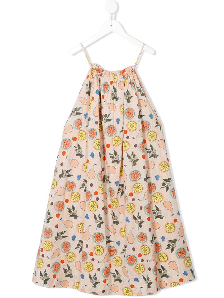 Velveteen Caris Floral Dress - Pink & Purple