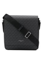 Michael Michael Kors Logo Print Satchel Bag - Black