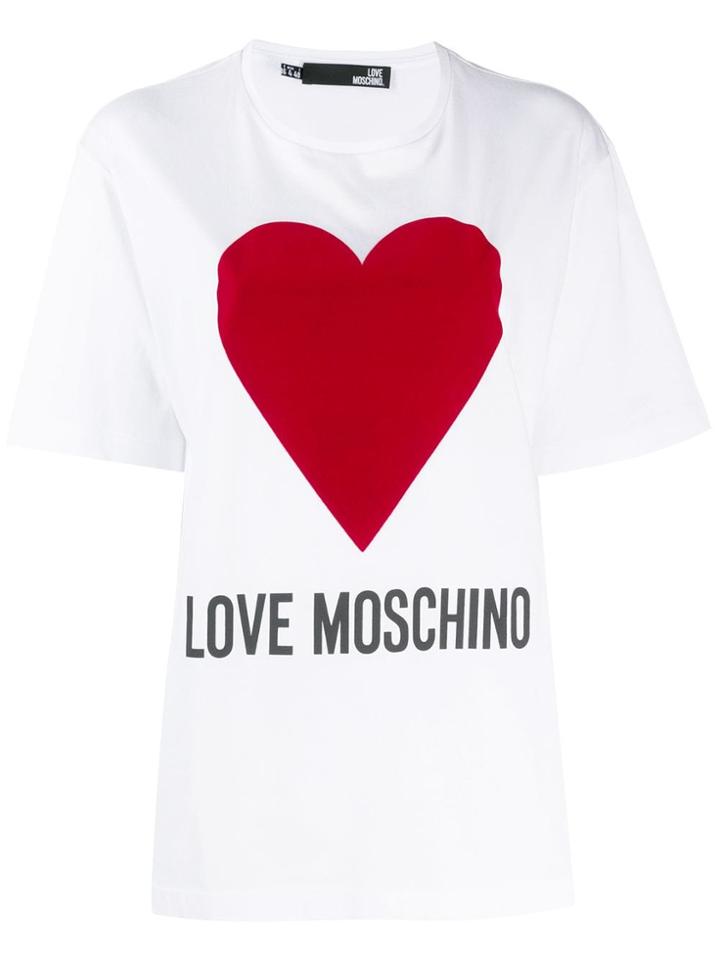 Love Moschino Oversized Logo T-shirt - White