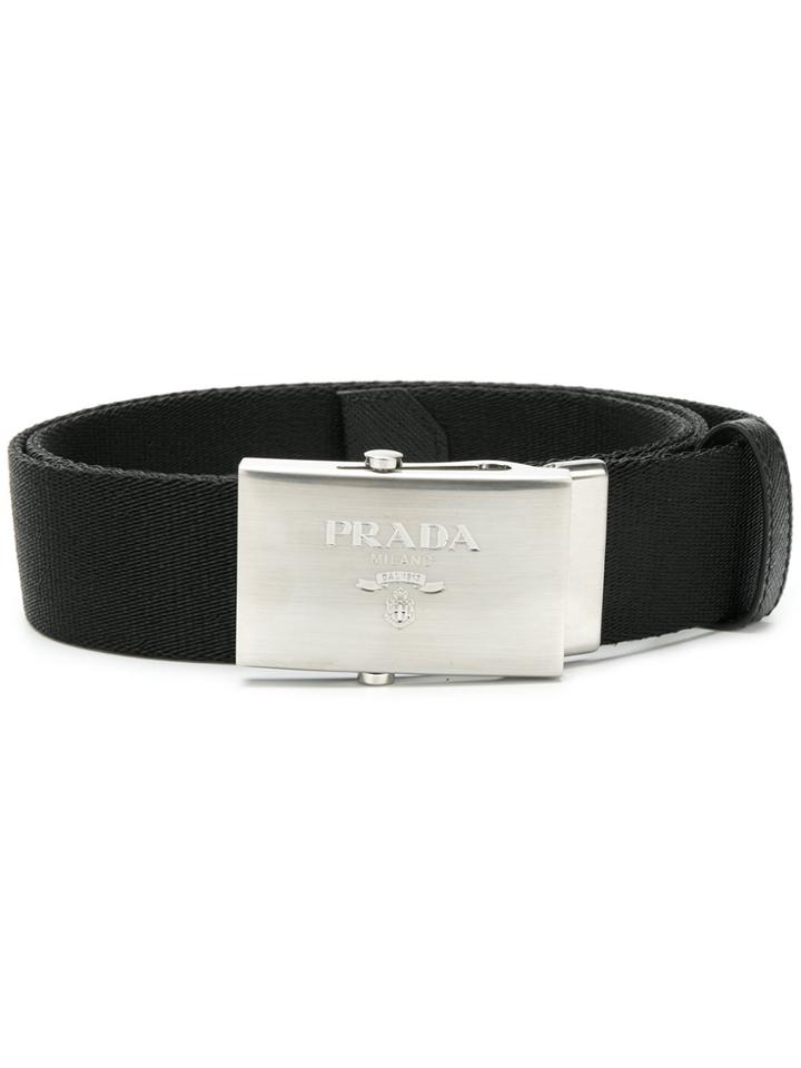 Prada Branded Belt - Black