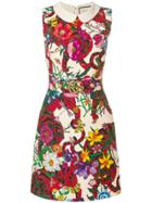 Gucci Flora Snake Printed Dress - Multicolour
