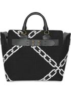 Burberry The Medium Knitted Link Belt Bag - Black