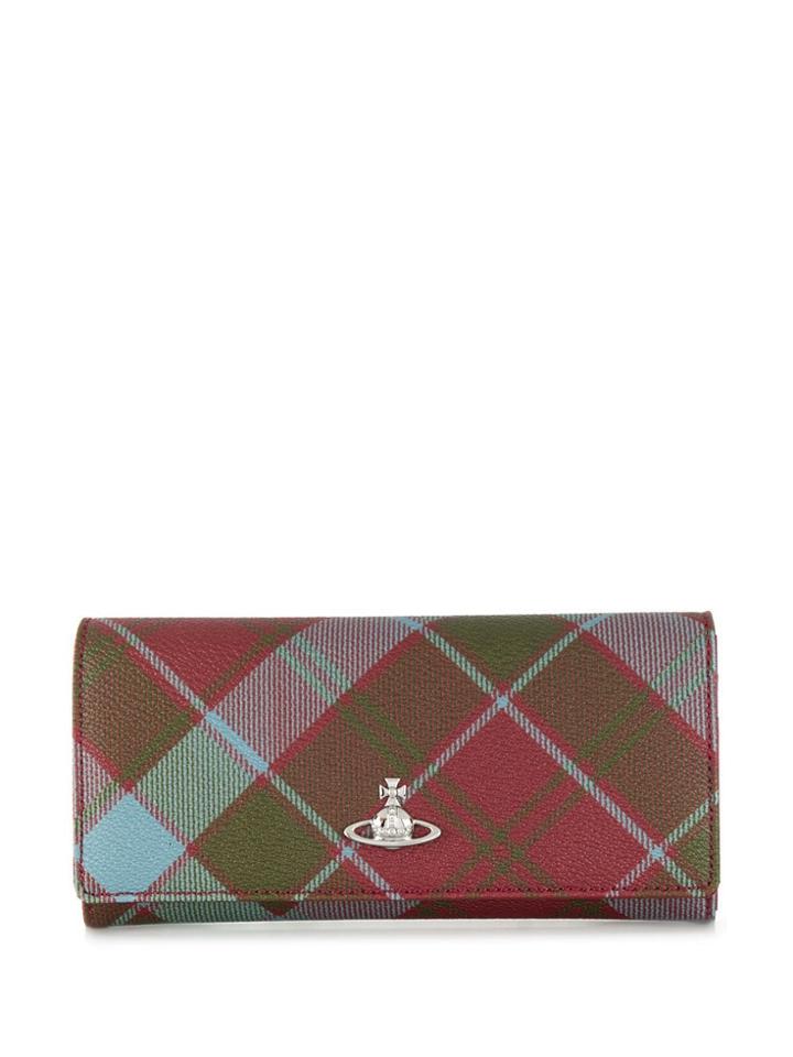Vivienne Westwood Plaid Print Wallet - Red