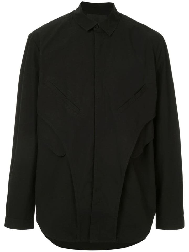 Joe Chia Inverted Pocket Shirt - Black